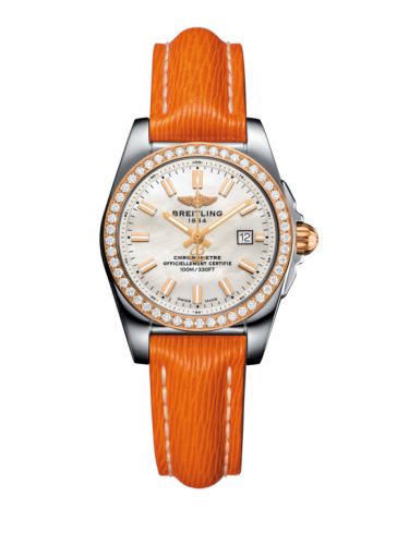 Breitling C7234853/A791/270X/A12BA.1 : Galactic 29 Stainless Steel / Rose Gold / Diamond / Pearl / Sahara