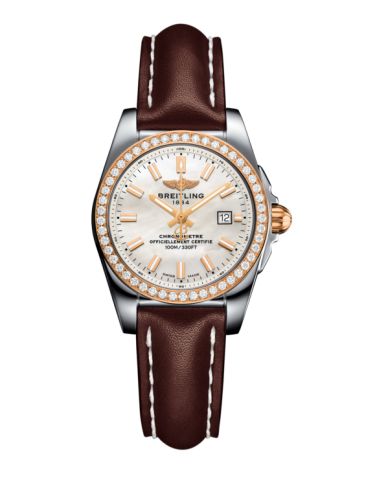 Breitling C7234853/A791/484X/A12BA.1 : Galactic 29 Stainless Steel / Rose Gold / Diamond / Pearl / Calf