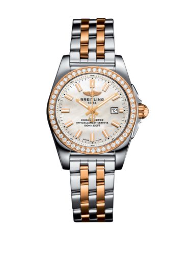Breitling C7234853/A791/791C : Galactic 29 Stainless Steel / Rose Gold / Diamond / Pearl / Bracelet