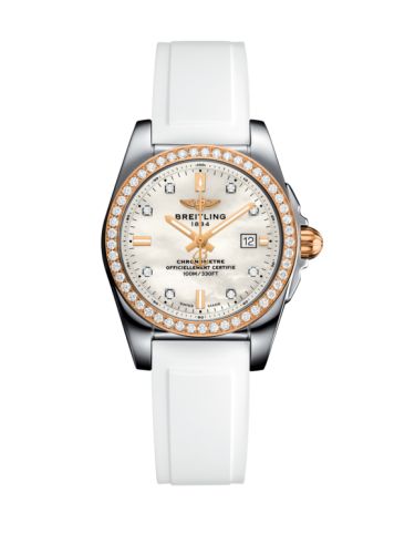 Breitling C7234853/A792/249S/A12S.1 : Galactic 29 Stainless Steel / Rose Gold / Diamond / Pearl Diamond / Rubber
