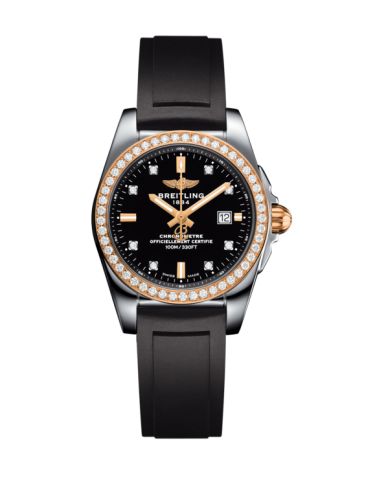 Breitling C7234853/BE86/248S/A12S.1 : Galactic 29 Stainless Steel / Rose Gold / Diamond / Trophy Black Diamond / Rubber