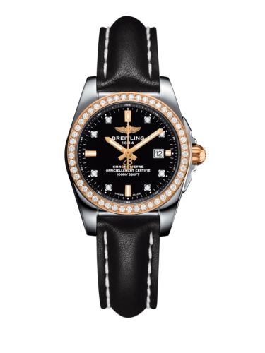 Breitling C7234853/BE86/477X/A12BA.1 : Galactic 29 Stainless Steel / Rose Gold / Diamond / Trophy Black Diamond / Calf