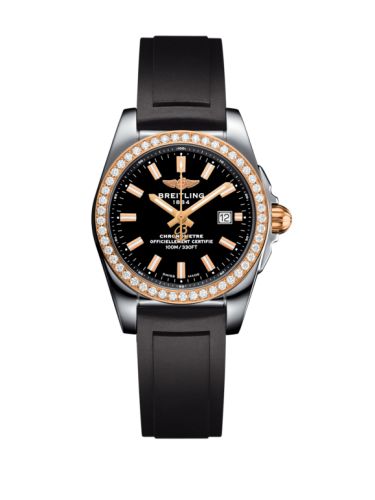 Breitling C7234853/BF32/248S/A12S.1 : Galactic 29 Stainless Steel / Rose Gold / Diamond / Trophy Black / Rubber