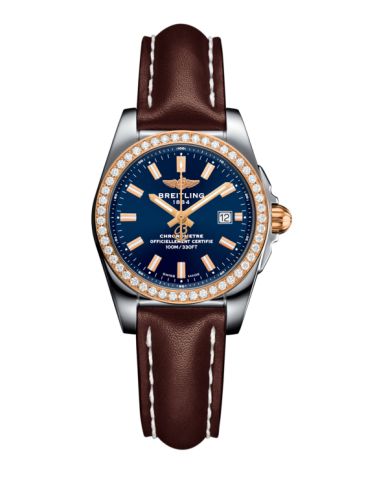 Breitling C7234853/C950/484X/A12BA.1 : Galactic 29 Stainless Steel / Rose Gold / Diamond / Horizon Blue / Calf