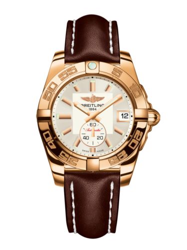 Breitling H3733012.G714.416X : Galactic 36 Automatic Rose Gold / Stratus Silver / Calf