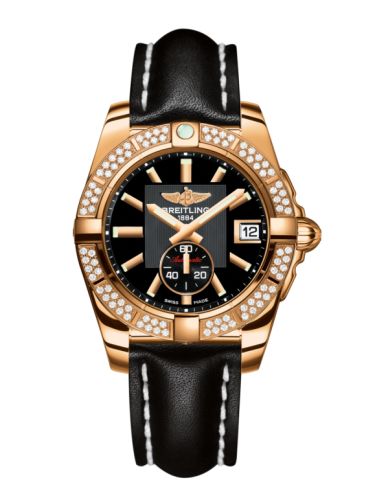 Breitling H3733053.BA54.414X : Galactic 36 Automatic Rose Gold / Diamond / Volcano Black / Calf