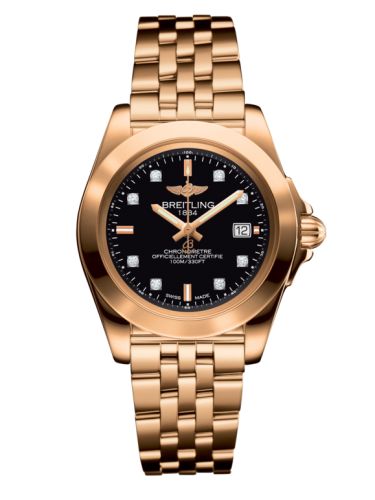 Breitling H7133012.BF64.792H : Galactic 32 Sleek Edition Rose Gold / Trophy Black Diamond / Bracelet