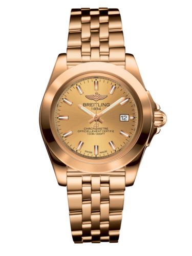 Breitling H7133012.H549.792H : Galactic 32 Sleek Edition Rose Gold / Golden Sun / Bracelet