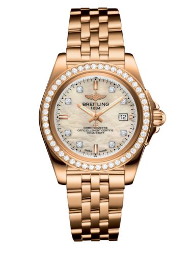 Breitling H7133053.A803.792H : Galactic 32 Sleek Edition Rose Gold / Diamond / Pearl Diamond / Bracelet