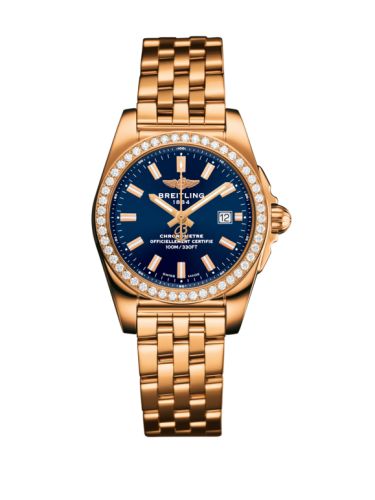 Breitling H7234853|C950|791H : Galactic 29 Rose Gold / Diamond / Horizon Blue / Bracelet