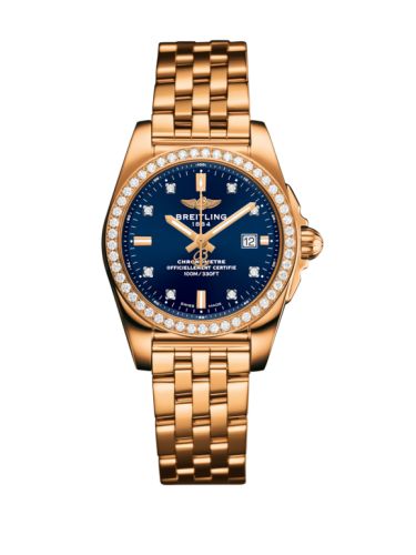 Breitling H7234853|C964|791H : Galactic 29 Rose Gold / Diamond / Horizon Blue Diamond / Bracelet