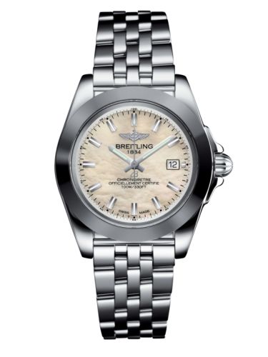 Breitling W71330121A2A1 : Galactic 32 Sleek Edition Stainless Steel / Pearl / Bracelet