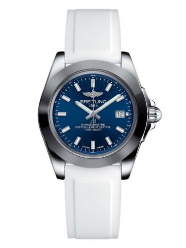 Breitling W7133012/C951/164S/A14S.1 : Galactic 32 Sleek Edition Stainless Steel / Horizon Blue / Rubber