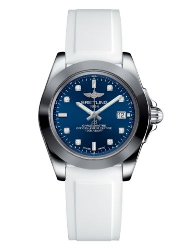 Breitling W7133012/C966/164S/A14S.1 : Galactic 32 Sleek Edition Stainless Steel / Horizon Blue Diamond / Rubber