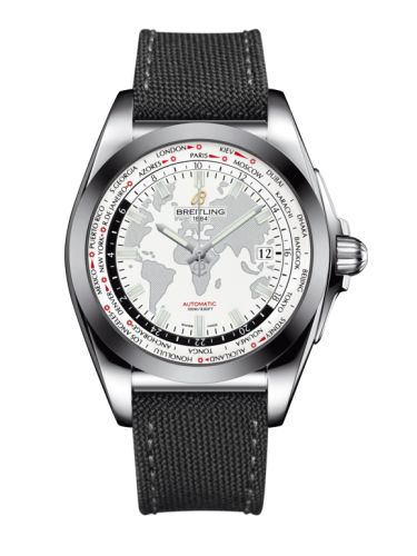 Breitling WB3510U0.A777.109W : Galactic Unitime Stainless Steel / SleekT / Antarctica White / Military