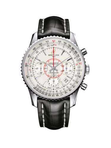 Breitling AB013012.G709.728P : Montbrillant 01 Stainless Steel / Mercury Silver / Croco