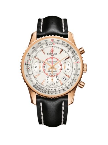 Breitling RB013012.G710.428X : Montbrillant 01 Red Gold / Mercury Silver / Calf