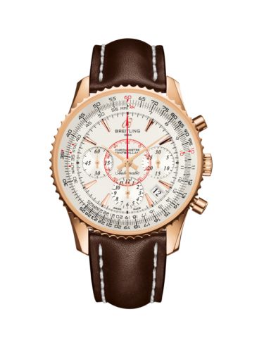 Breitling RB013012.G710.431X : Montbrillant 01 Red Gold / Mercury Silver / Calf
