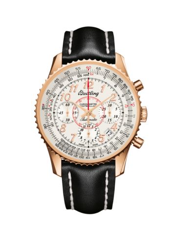 Breitling RB013012.G736.428X : Montbrillant 01 Red Gold / Mercury Silver / Calf