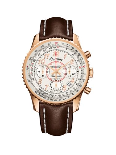 Breitling RB013012.G736.431X : Montbrillant 01 Red Gold / Mercury Silver / Calf