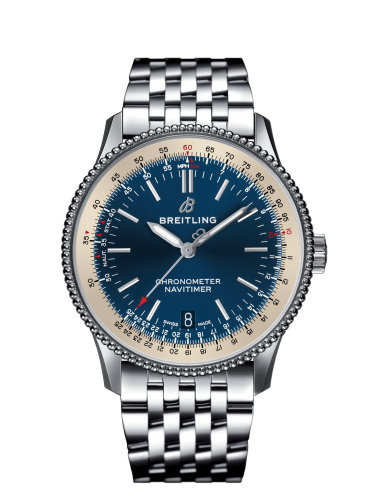 Breitling A17325211C1A1 : Navitimer 1 38 Automatic Stainless Steel / Blue / Bracelet
