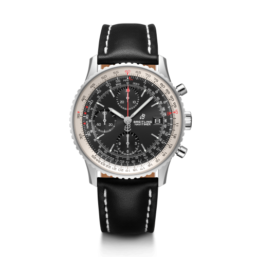 Breitling A13324121B1X2 : Navitimer 1 Chronograph 41 Stainless Steel / Black / Calf / Folding