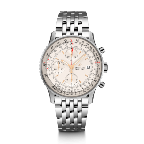 Breitling A13324121G1A1 : Navitimer 1 Chronograph 41 Stainless Steel / Silver / Bracelet