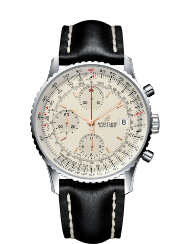 Breitling A13324121G1X4 : Navitimer 1 Chronograph 41 Stainless Steel / Silver / Calf / Folding