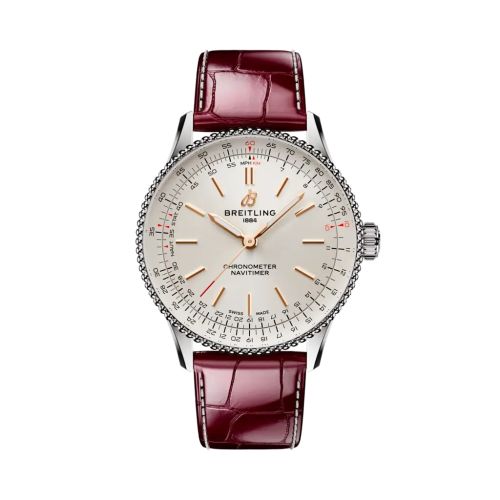 Breitling A17327211G1P1 : Navitimer Automatic 36 Stainless Steel / Silver / Alligator