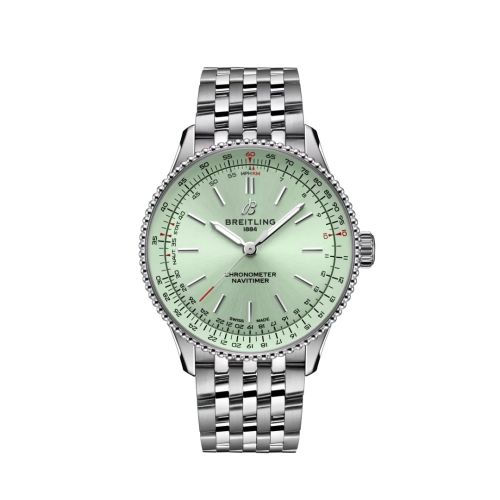Breitling A17327361L1A1 : Navitimer Automatic 36 Stainless Steel / Mint Green / Bracelet