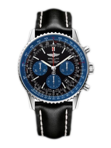 Breitling AB012116/BE09/435X/A20BA.1 : Navitimer 01 43 Stainless Steel / Blue Edition / Calf / Pin