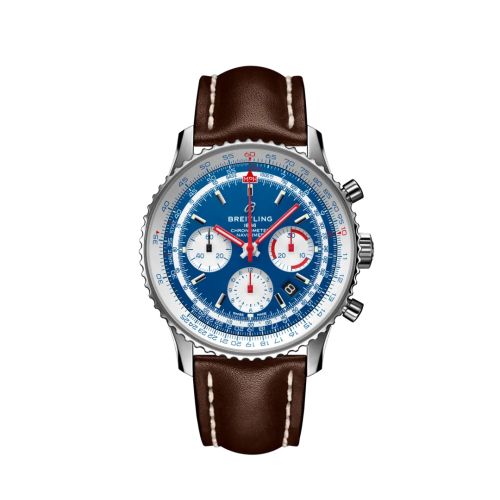 Breitling AB0121A31C1X1 : Navitimer 1 B01 Chronograph 43 Stainless Steel / Airline Editions American Airlines / Calf / Pin