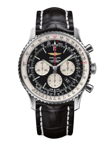 Breitling AB012721/BD09/760P/A20BA.1 : Navitimer 01 46 Stainless Steel / Black / Croco / Pin