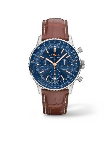 Breitling AB01387A1C1P1 : Navitimer B01 Chronograph 43 Stainless Steel / Wempe Signature Collection