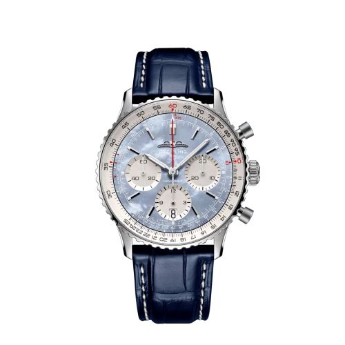 Breitling AB0139211C2P1 : Navitimer B01 Chronograph 41 Stainless Steel / Blue MOP Japan