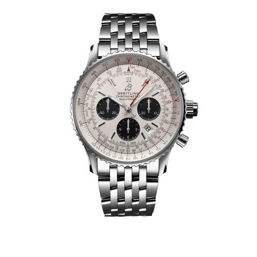 Breitling AB0310211G1A1 : Navitimer Rattrapante Stainless Steel / Silver  / Bracelet