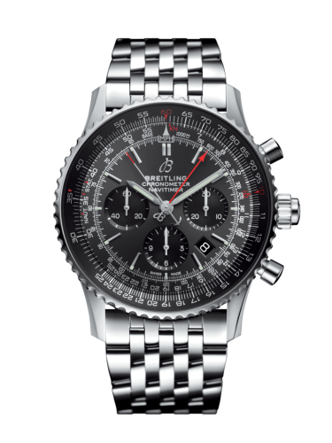 Breitling AB03102A1F1A1 : Navitimer Rattrapante Stainless Steel / Stratos Gray / Bracelet / Boutique Edition