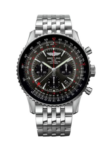 Breitling AB04413A/F573/453A : Navitimer GMT Stainless Steel / Grey / Bracelet