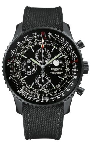 Breitling M1938022/BD20/100W/M20BASA.1 : Navitimer 1461 48 Blacksteel / Black / Military / Pin