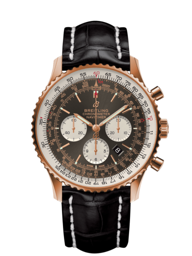 Breitling RB0127121F1P1 : Navitimer 1 B01 Chronograph 46 Red Gold / Anthracite / Croco / Pin