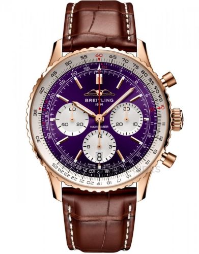 Breitling RB01381A1Q1P1 : Navitimer B01 Chronograph 43 Red Gold / Tapei 101