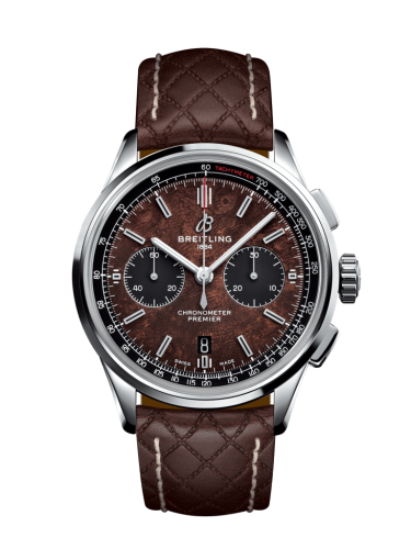 Breitling AB01181A1Q1X2 : Premier B01 Chronograph 42 Bentley Centenary Stainless Steel / Wood / Calf / Pin