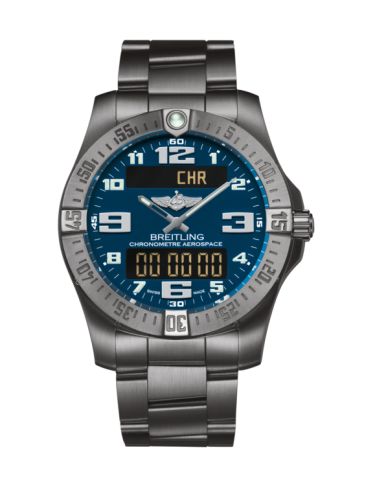 Breitling E79363101C1E1 : Aerospace Evo Titanium / Blue / Bracelet