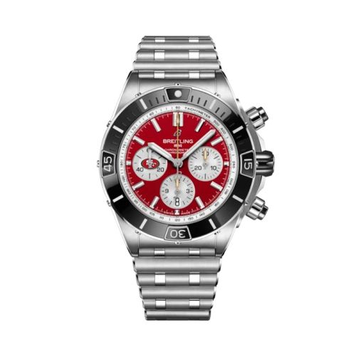 Breitling AB01361C1K1A1 : Super Chronomat B01 Chronograph 44 NFL San Francisco 49ers