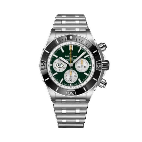 Breitling AB01361C1L1A1 : Super Chronomat B01 Chronograph 44 NFL Green Bay Packers