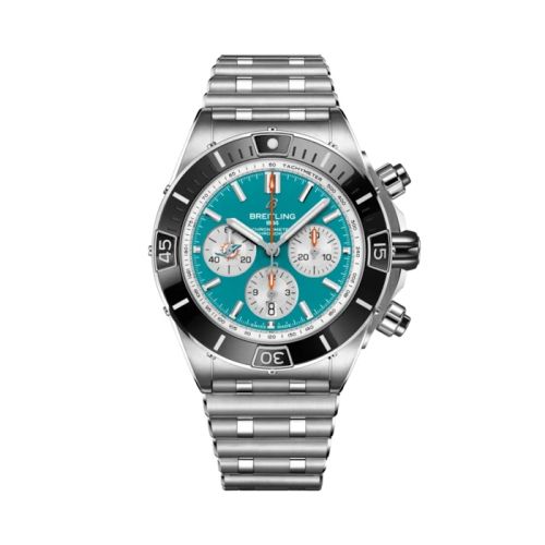 Breitling AB01361C1L2A1 : Super Chronomat B01 Chronograph 44 NFL Miami Dolphins