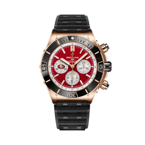 Breitling RB01366A1K1S1 : Super Chronomat B01 Chronograph 44 NFL San Francisco 49ers
