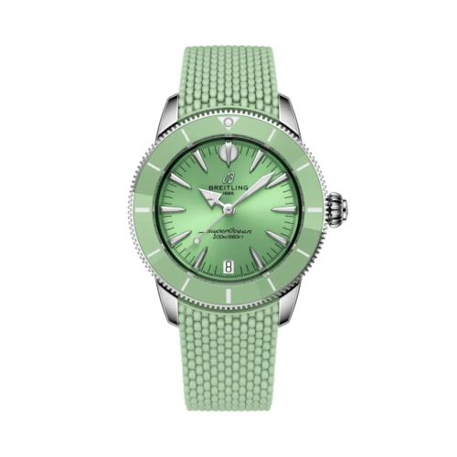 Breitling A10390361L1S1 : Superocean Heritage B31 Automatic 36 Stainless Steel / Green / Rubber
