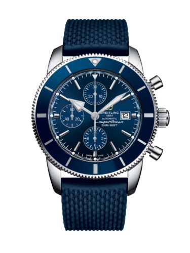 Breitling A1331216/C963/277S : Superocean Heritage II 46 Chronograph Stainless Steel / Blue / Blue /  Rubber / Pin