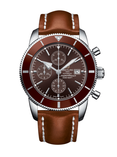 Breitling A1331233/Q616/439X/A20BA.1 : Superocean Heritage II 46 Chronograph Stainless Steel / Bronze / Bronze /  Calf / Pin